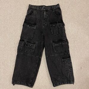 BDG Black Baggy Cargo Jeans